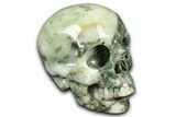 Realistic, Polished Tree Agate Skull #382118-2